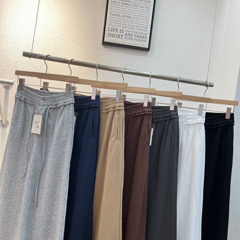 KELTIS Drawstring Wide Leg Trousers